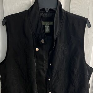 Mountain Lake Black Embroidered Vest